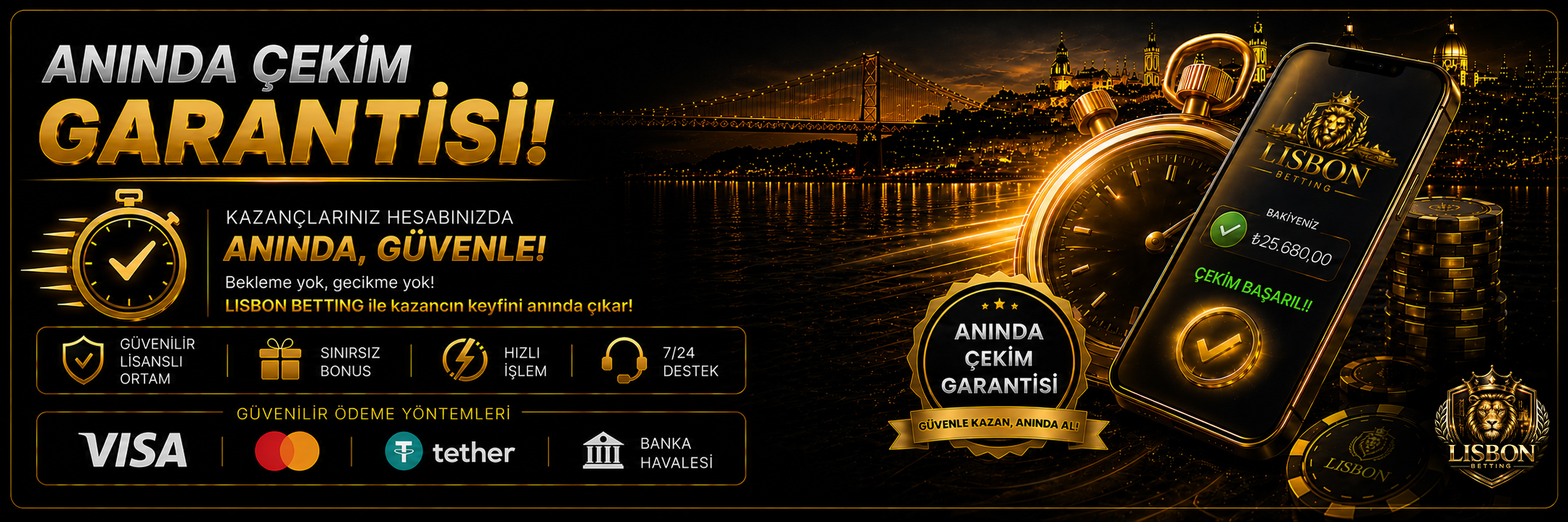 Lisbon Betting anında çekim